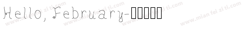 Hello, February字体转换